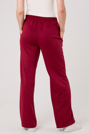 Drawstring Crease-Front Sweat Trousers