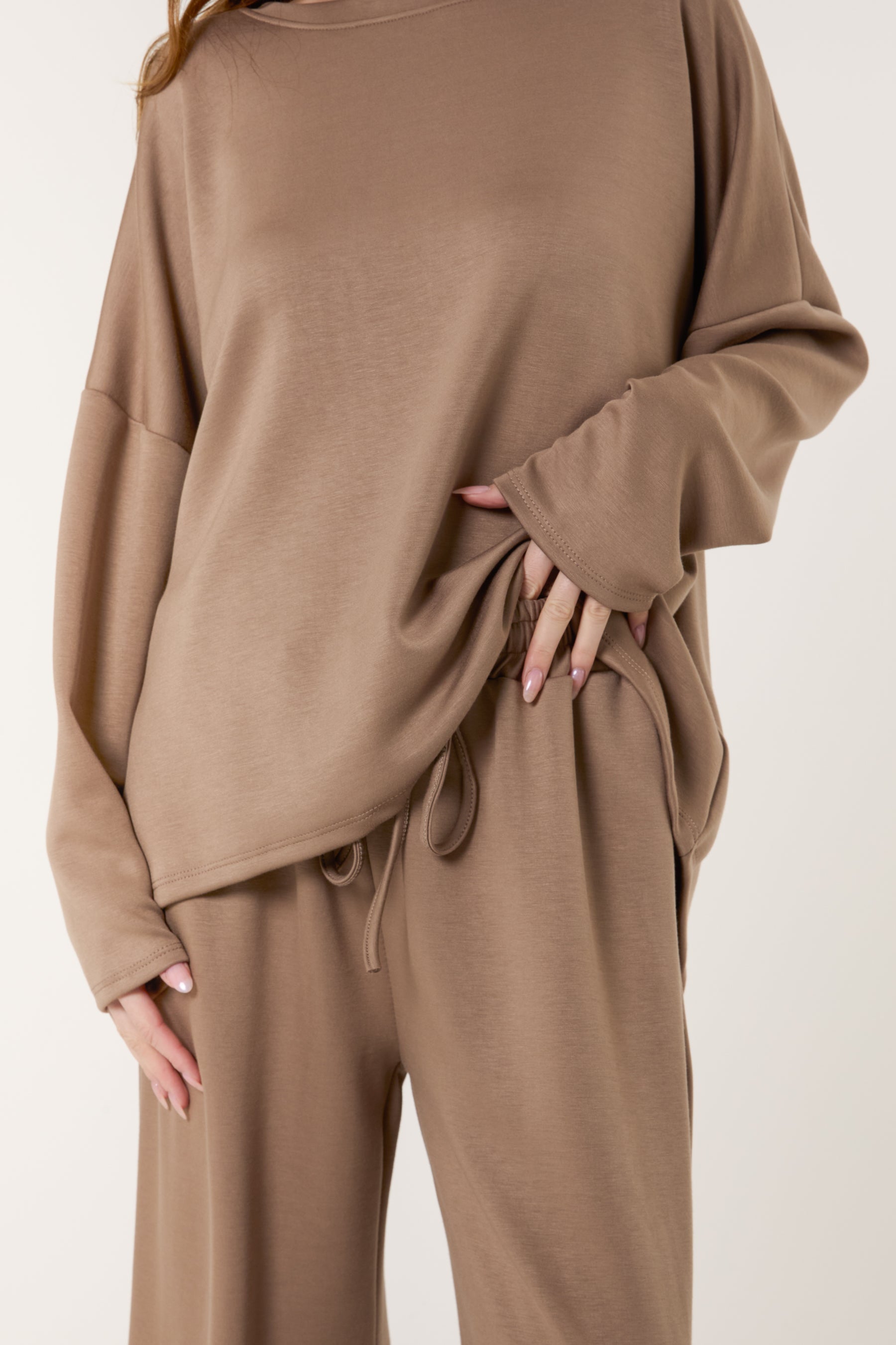 Soft Touch Sweatshirt & Wide Leg Set