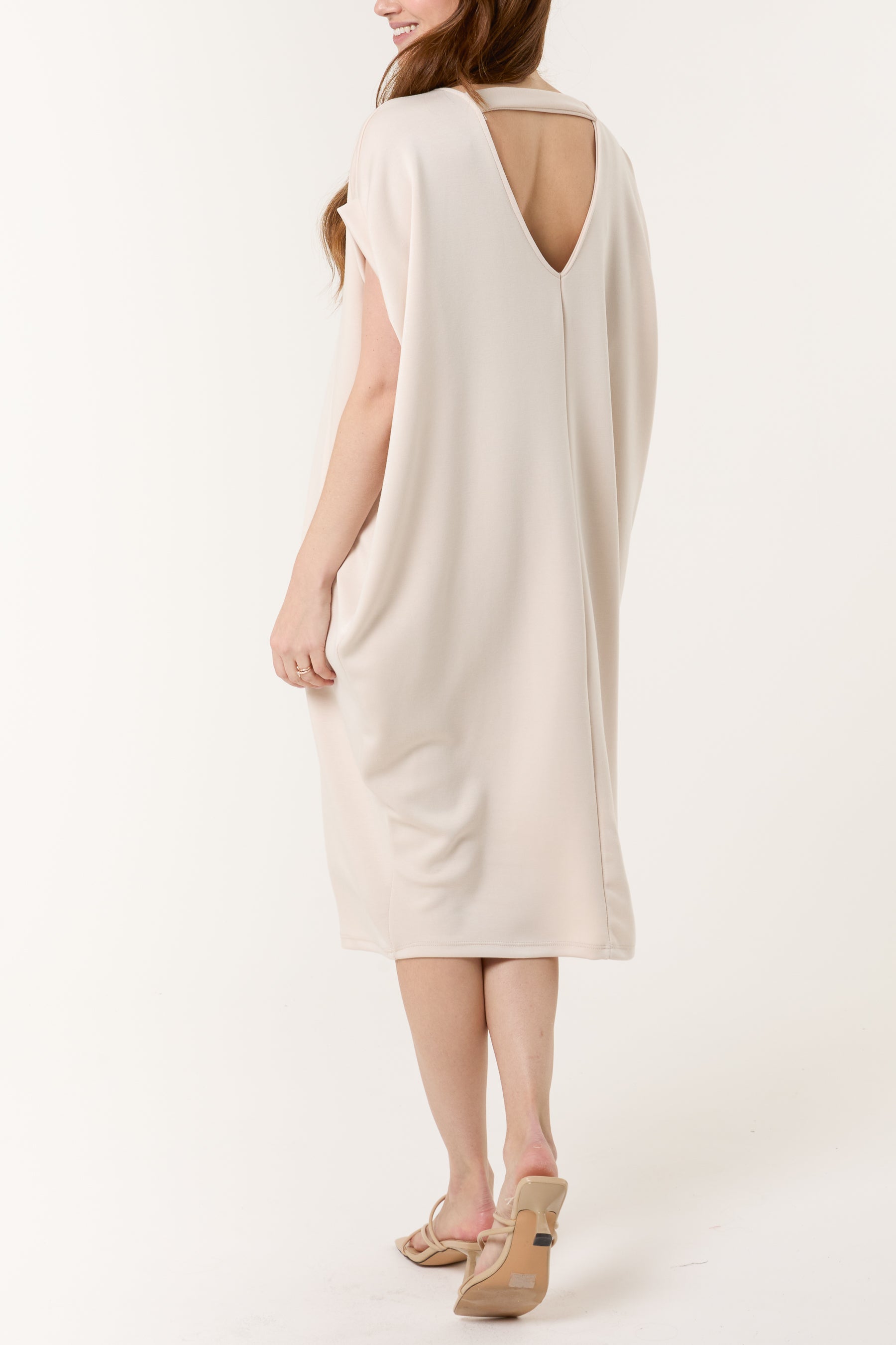 T-Bar Short Sleeve Soft Touch Dress