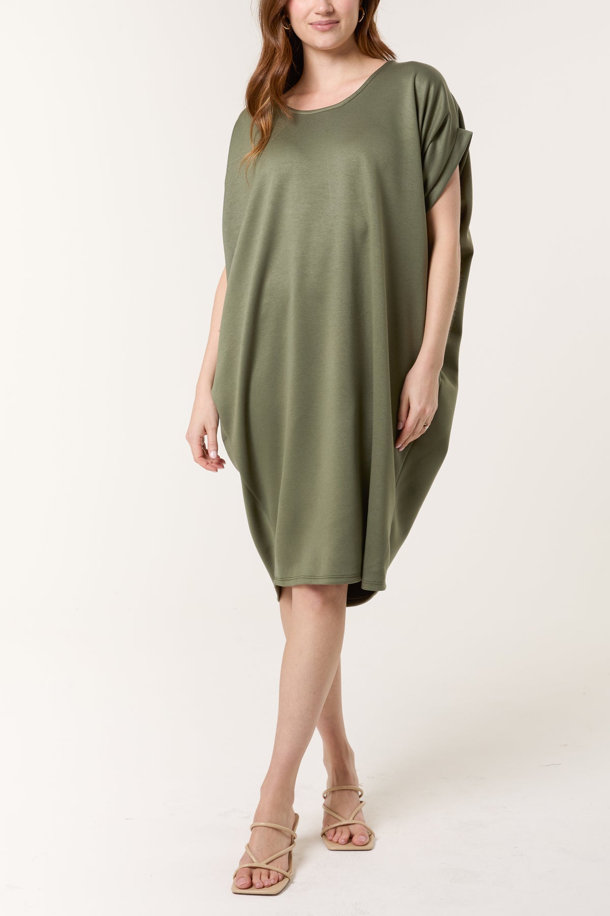 T-Bar Short Sleeve Soft Touch Dress