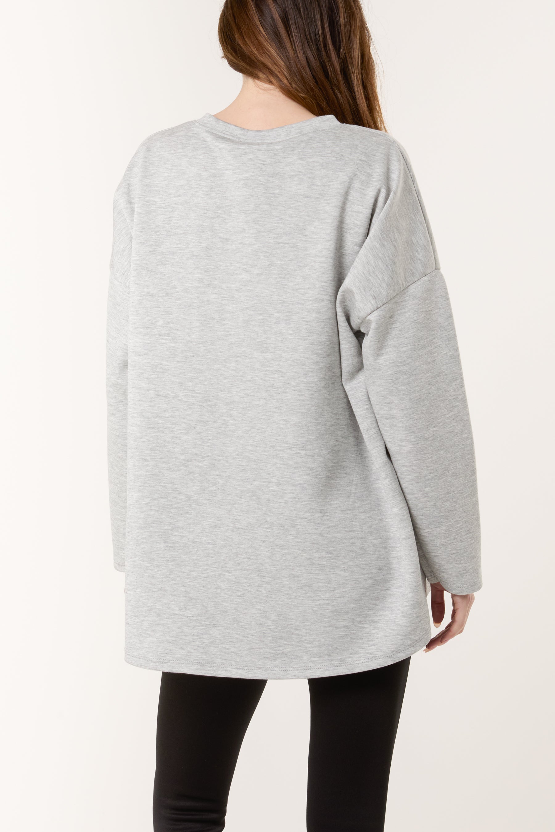 Flocking "NEW YORK" V-Neck Sweatshirt