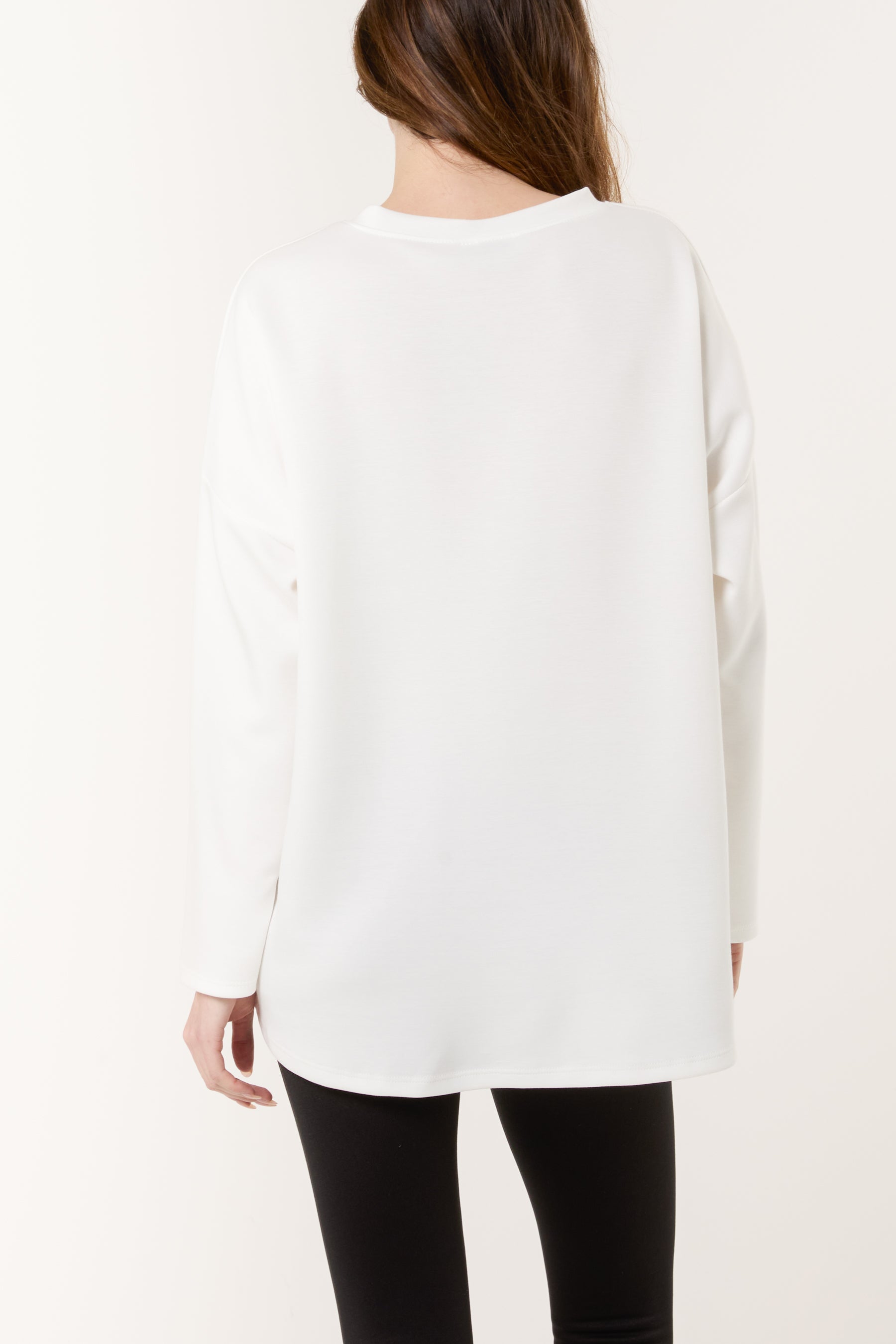 Flocking "NEW YORK" V-Neck Sweatshirt