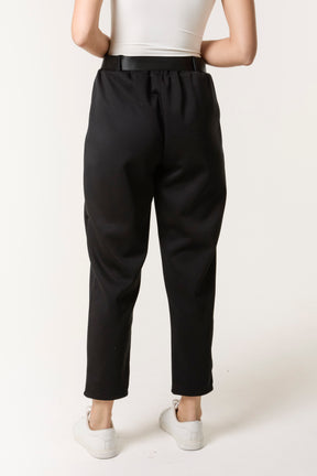 Belted High Waisted Soft Touch Trousers