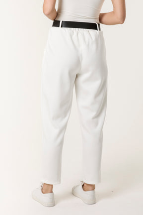 Belted High Waisted Soft Touch Trousers