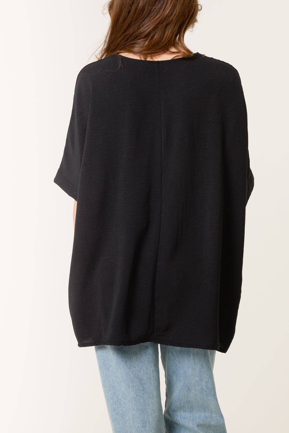 Necklace Batwing Short Sleeve Top