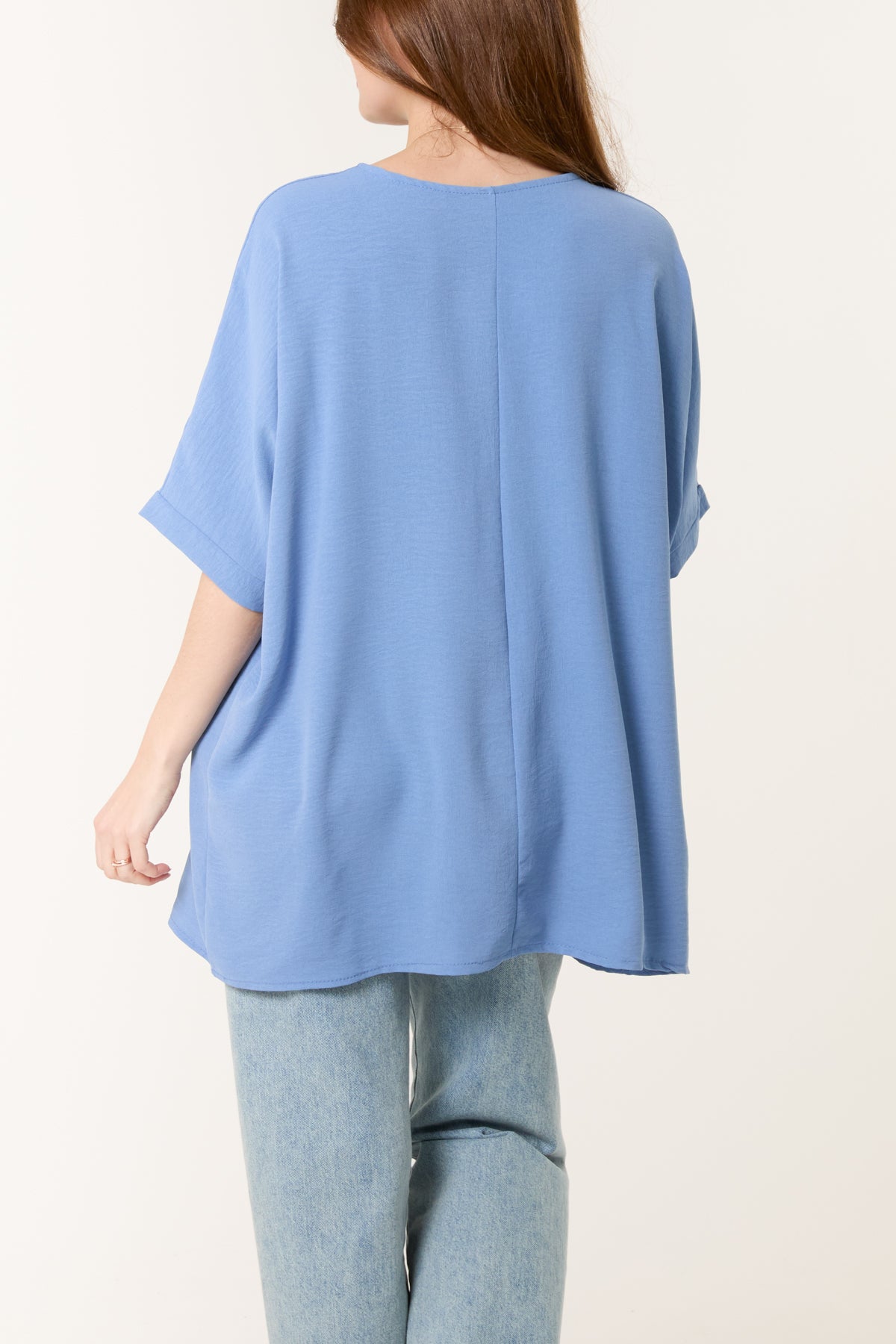 Necklace Batwing Short Sleeve Top