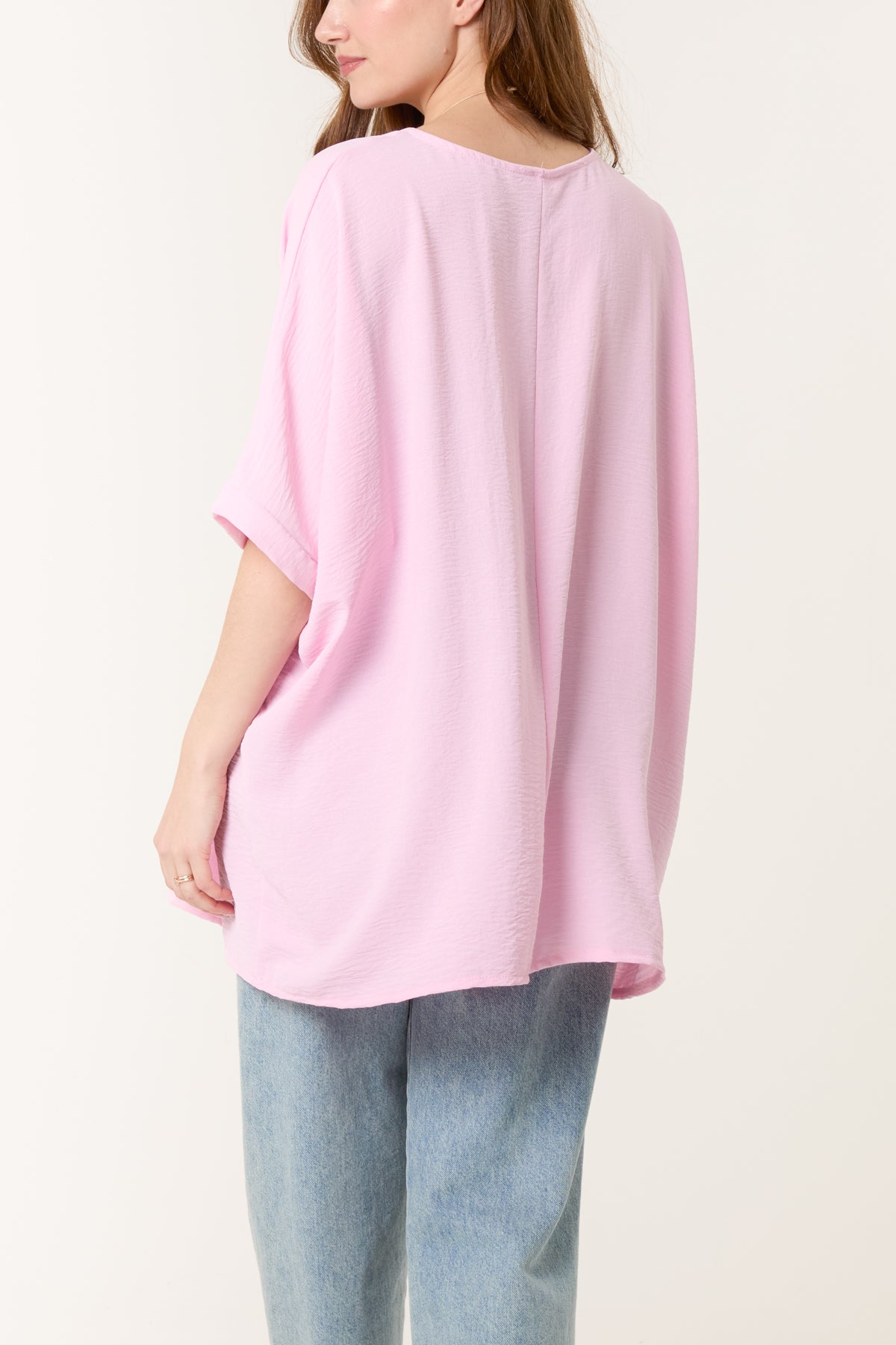 Necklace Batwing Short Sleeve Top