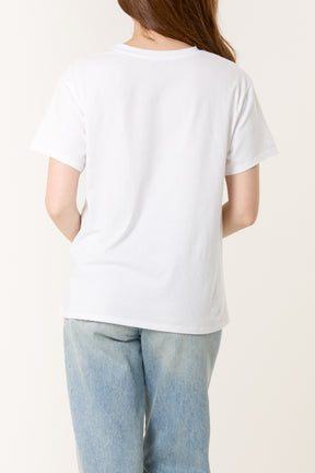 Flocking "AMOUR" Short Sleeve T-Shirt