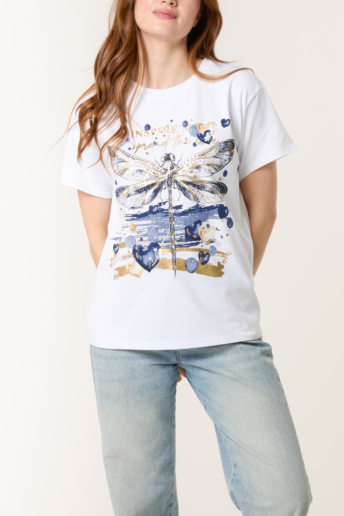 Foil Dragonfly Short Sleeve T-Shirt