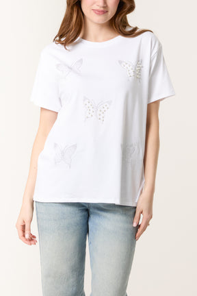 Pearl Butterfly Short Sleeve T-Shirt