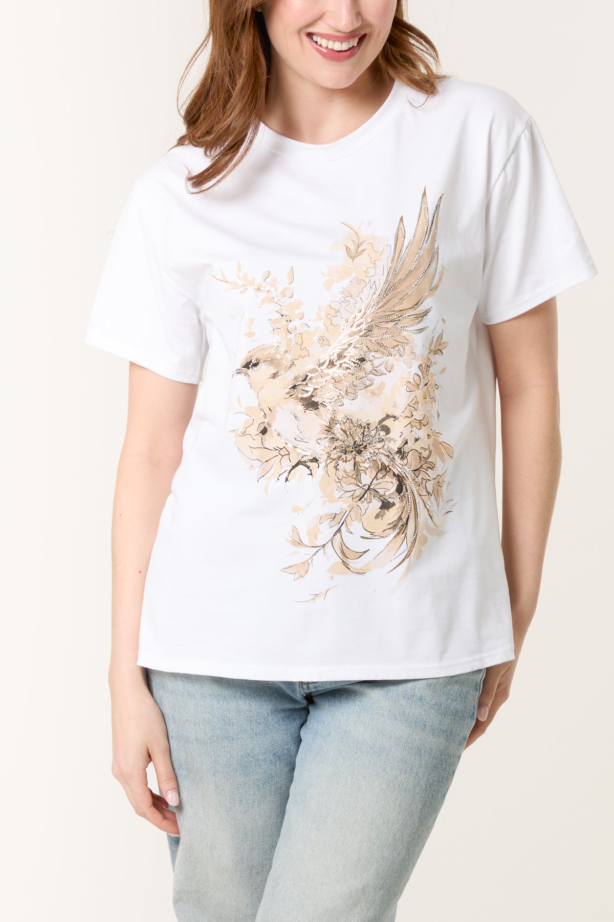 Bird & Flowers Short Sleeve T-Shirt