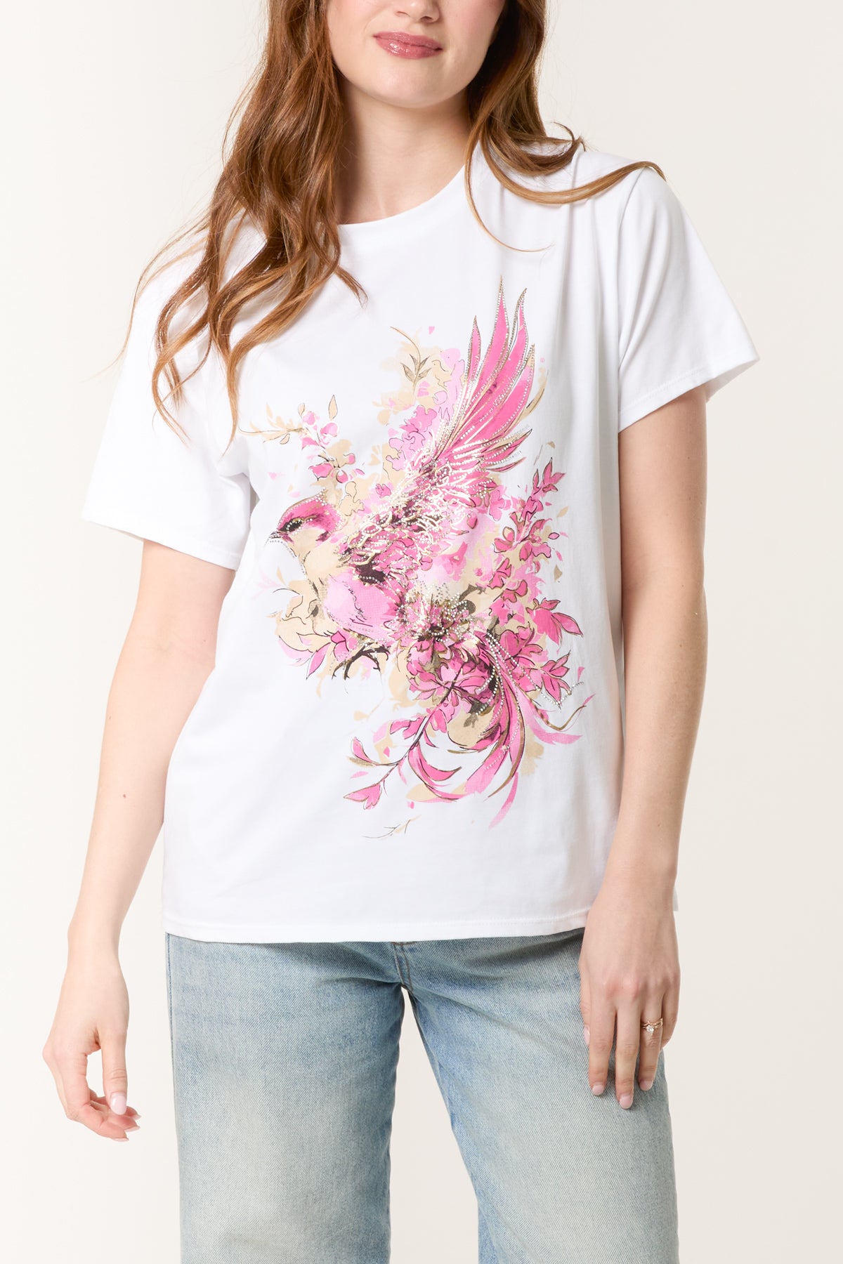 Bird & Flowers Short Sleeve T-Shirt