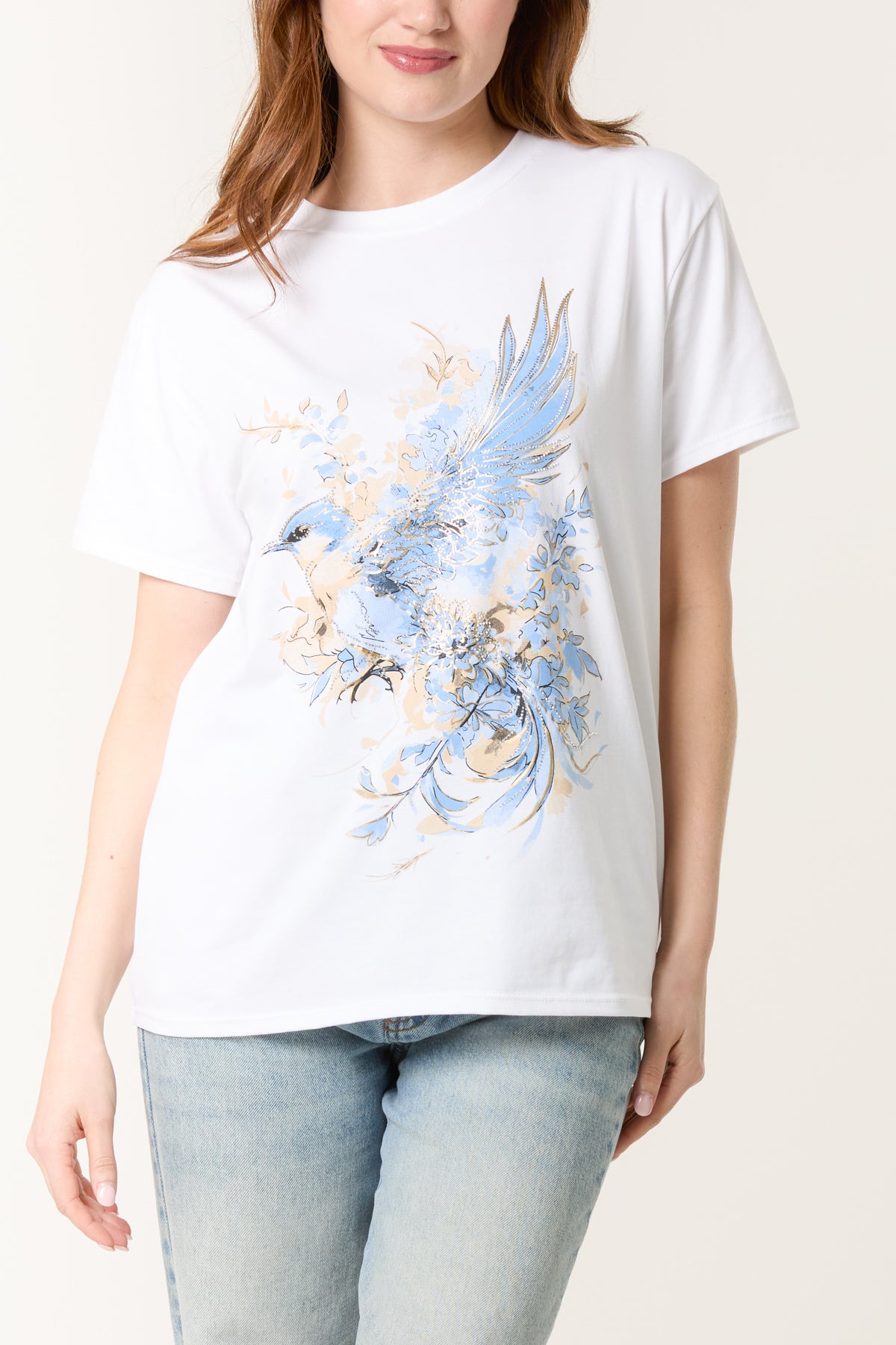 Bird & Flowers Short Sleeve T-Shirt