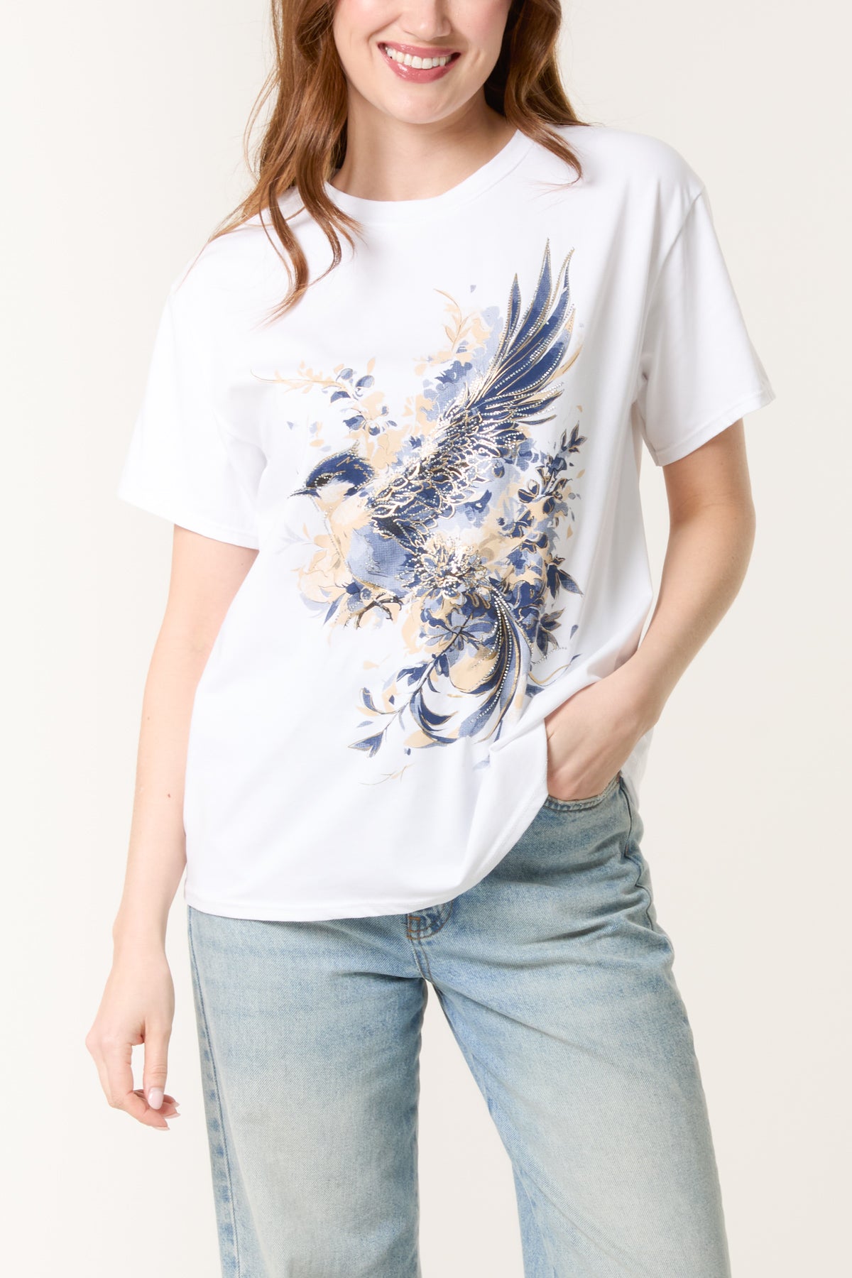 Bird & Flowers Short Sleeve T-Shirt