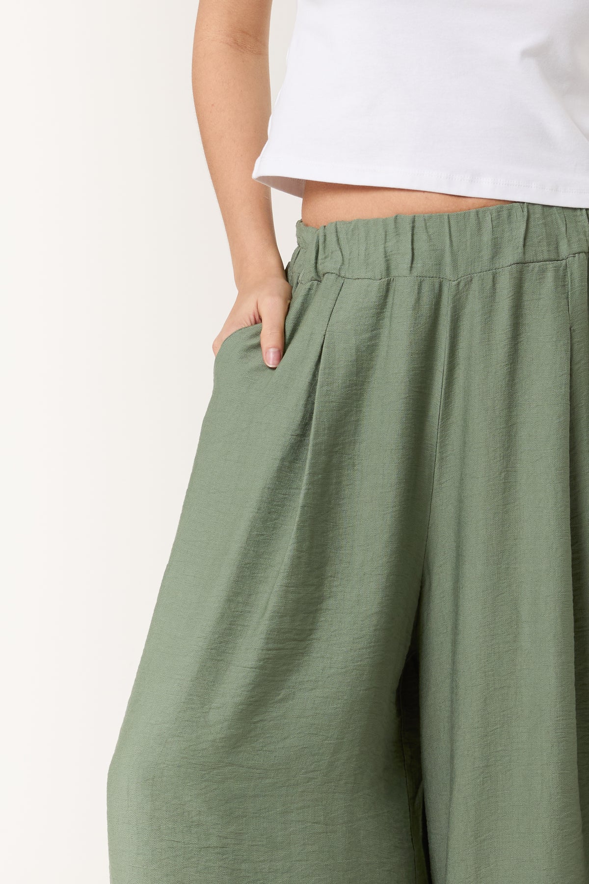 Wide Leg Pockets Palazzo Trousers