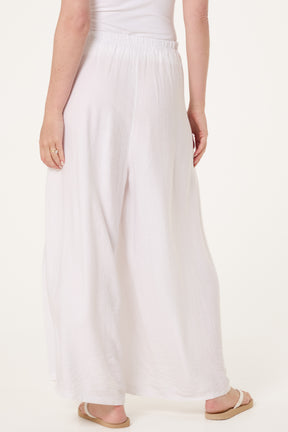 Wide Leg Pockets Palazzo Trousers