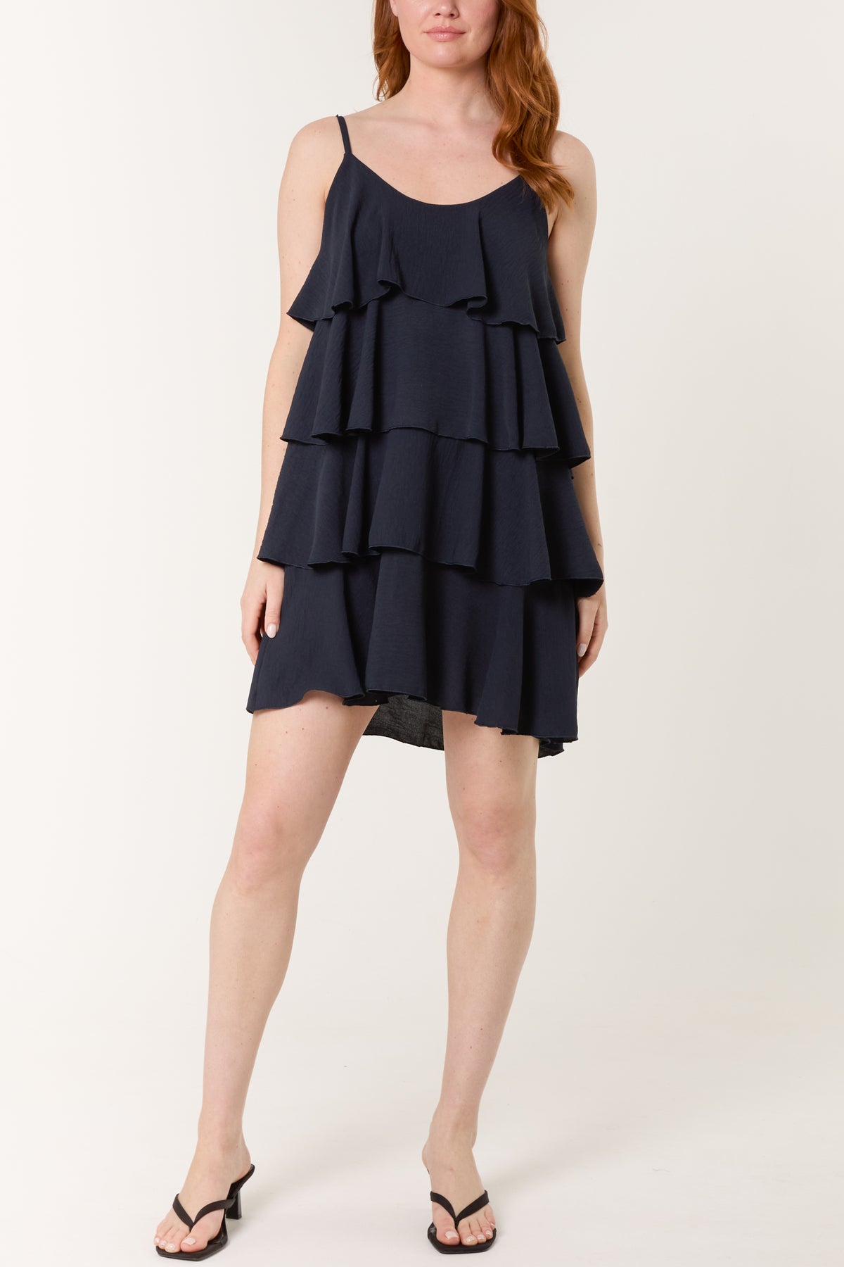 Cami Strap Layered Mini Dress