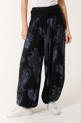 Waistband Paisley Harem Trousers