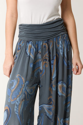 Waistband Paisley Harem Trousers