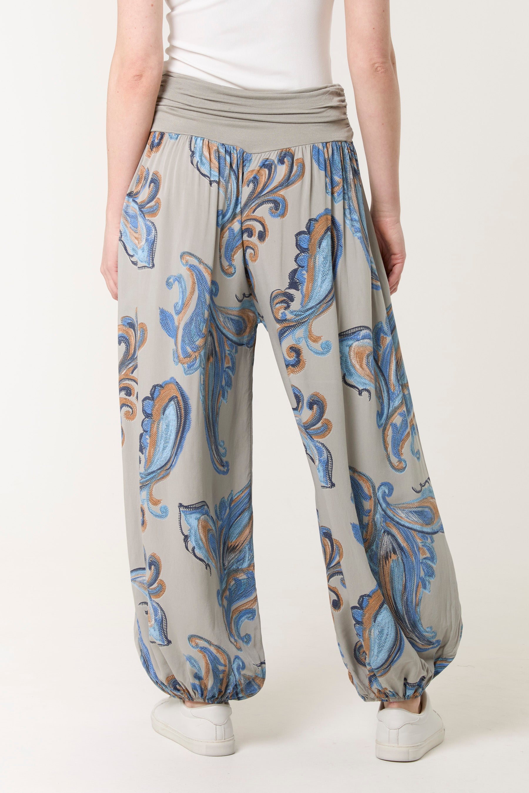 Waistband Paisley Harem Trousers