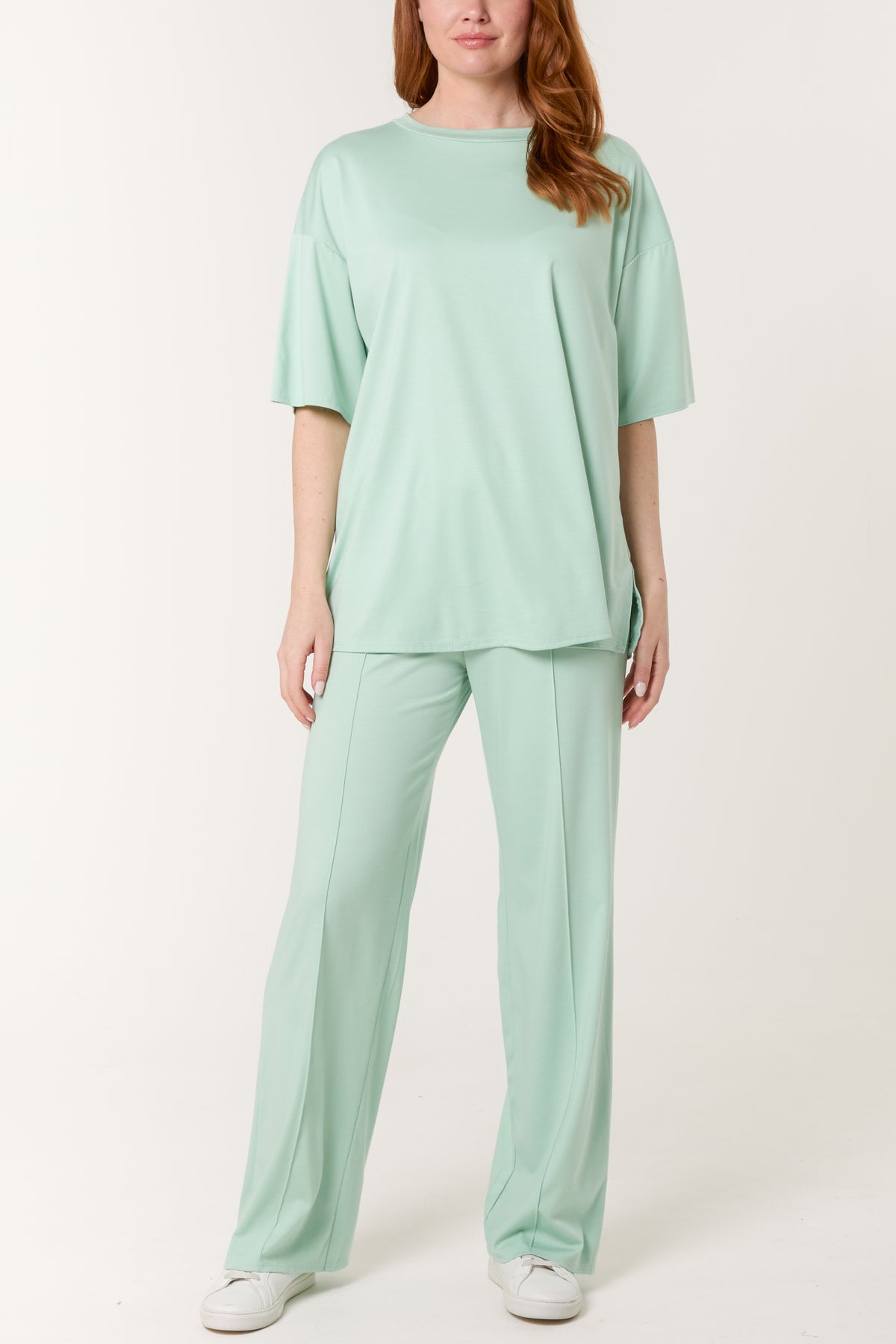 Soft T-Shirt & Crease Trouser Set