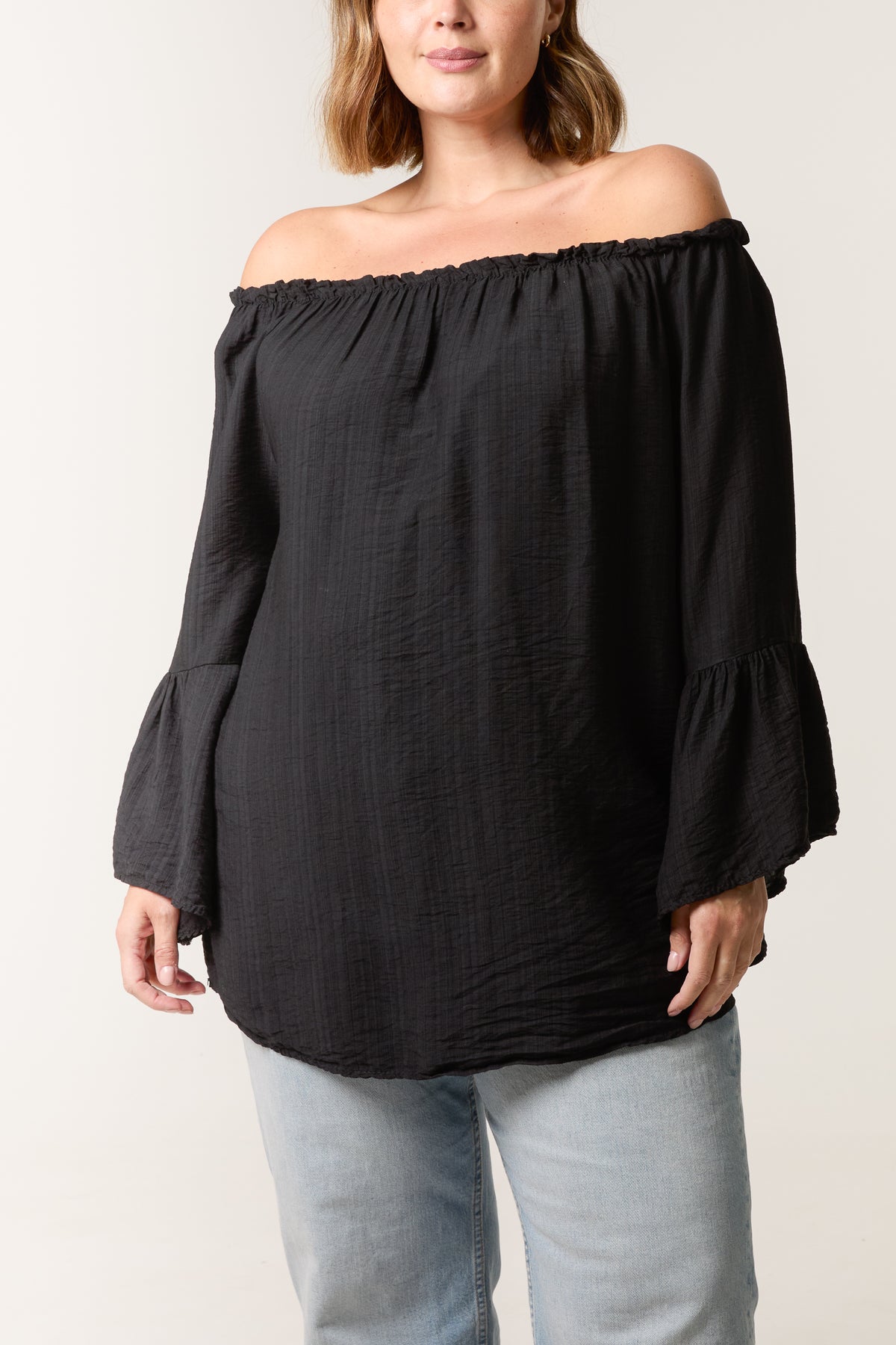 Bell Sleeve Bardot Top