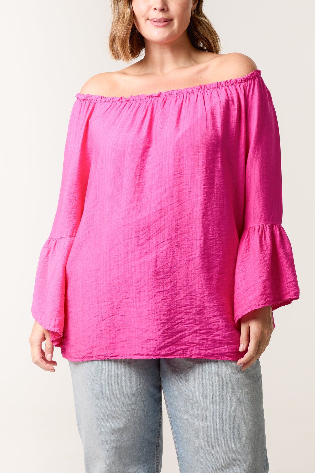 Bell Sleeve Bardot Top