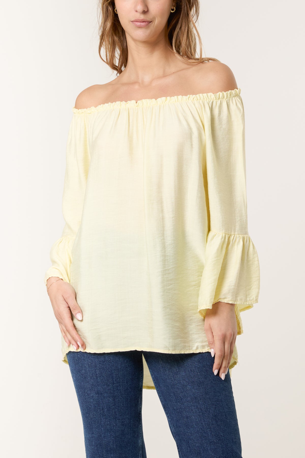 Bell Sleeve Bardot Top