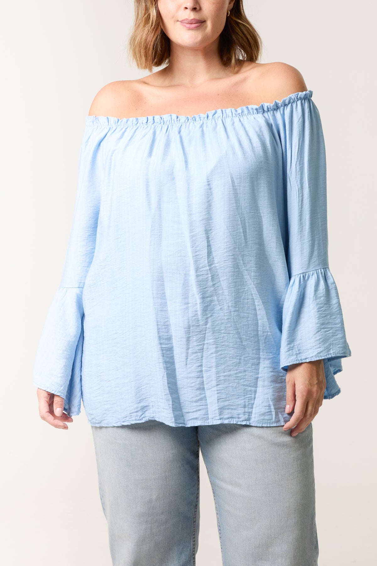 Bell Sleeve Bardot Top