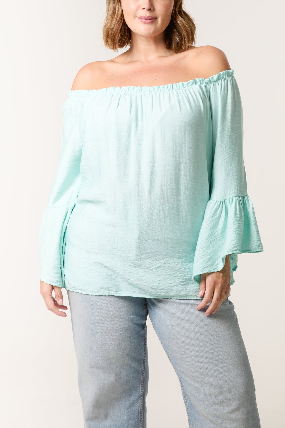 Bell Sleeve Bardot Top