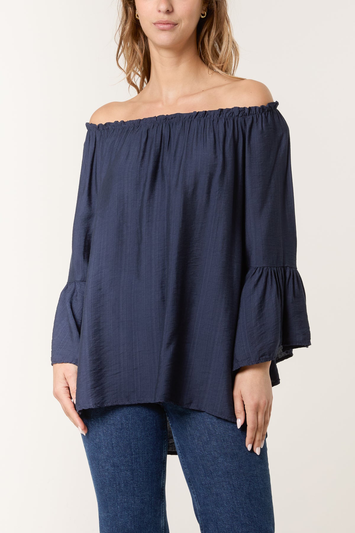 Bell Sleeve Bardot Top