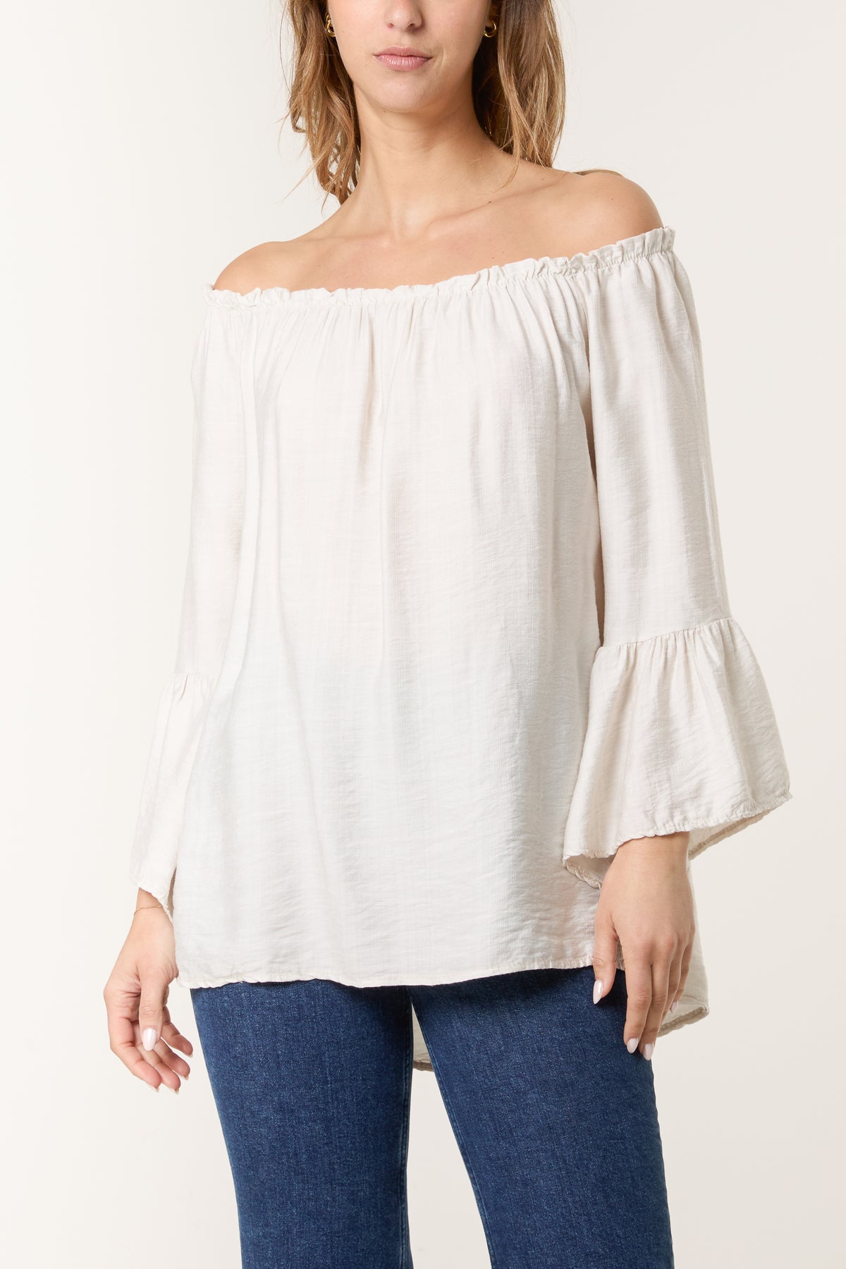 Bell Sleeve Bardot Top