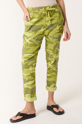 Magic Super Stretch Camouflage Print Trousers