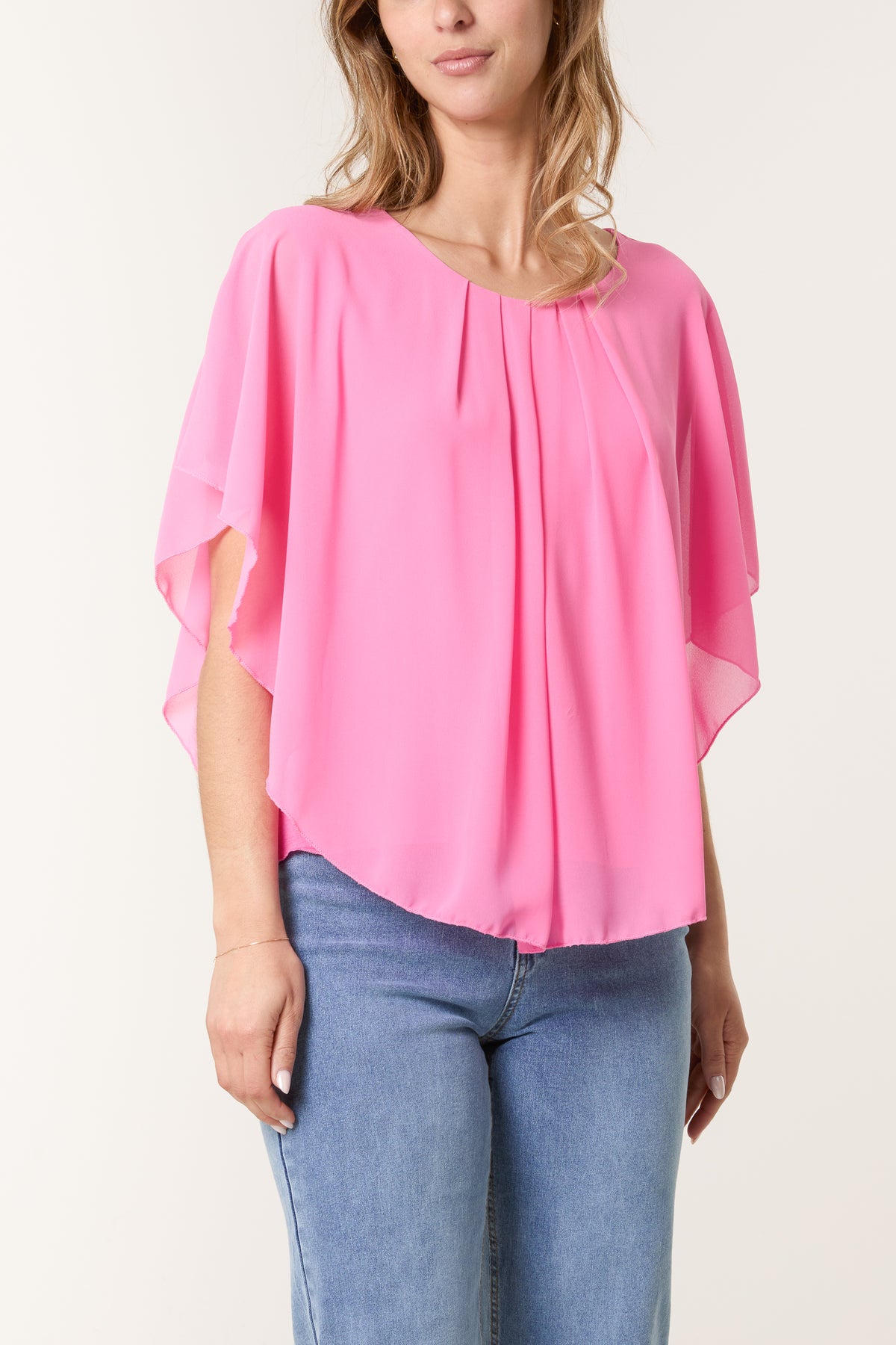 Chiffon Cape Blouse