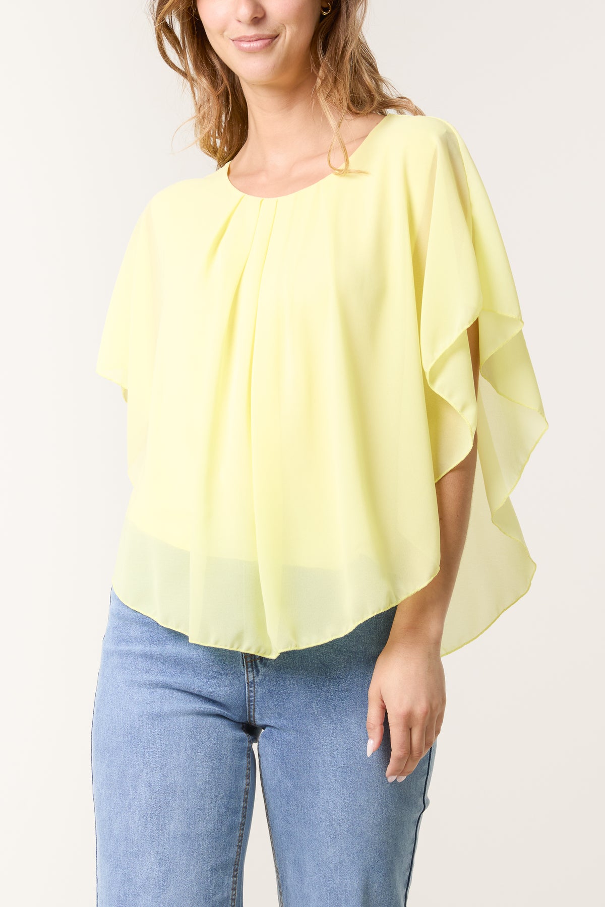 Chiffon Cape Blouse