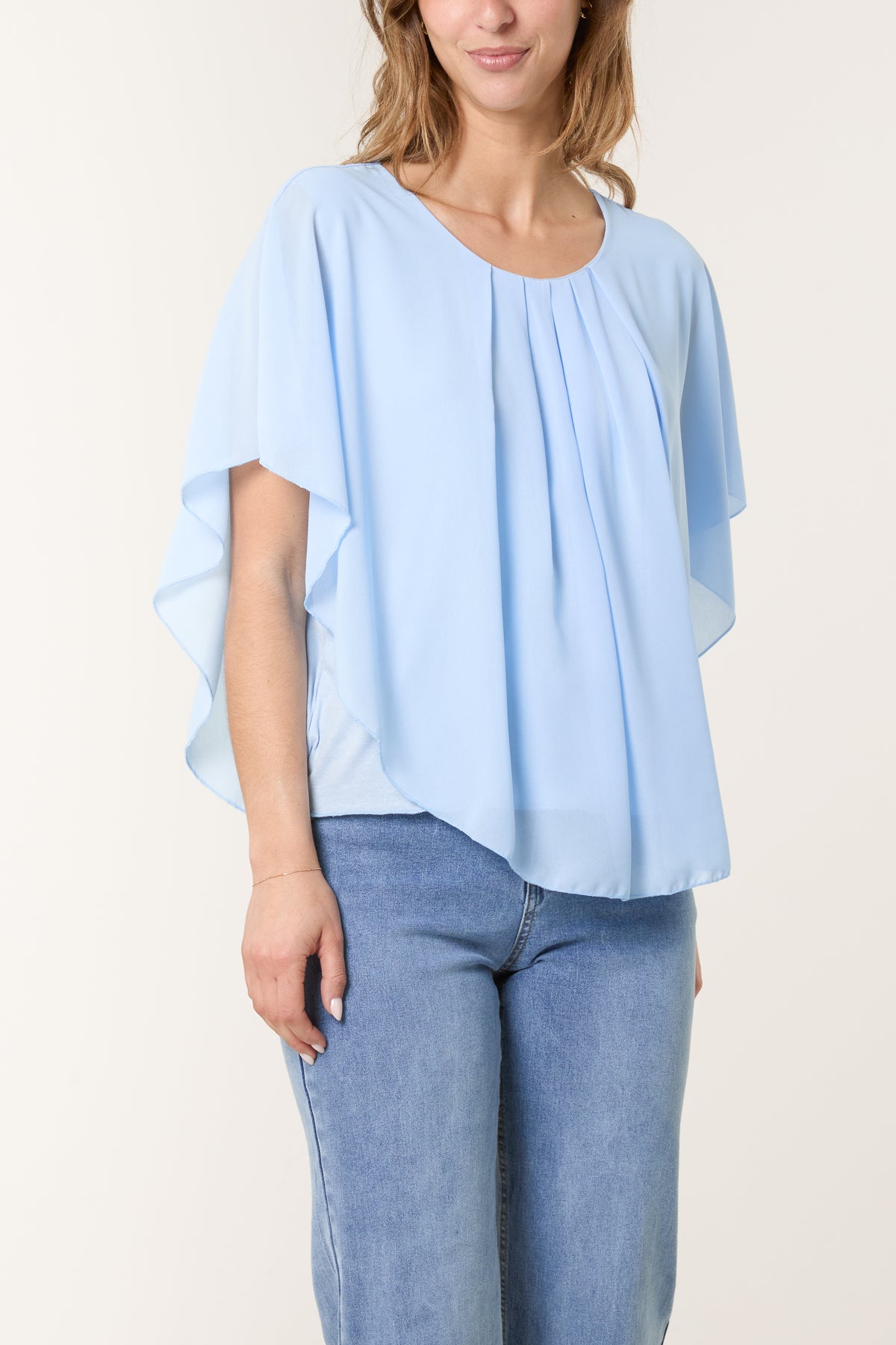 Chiffon Cape Blouse