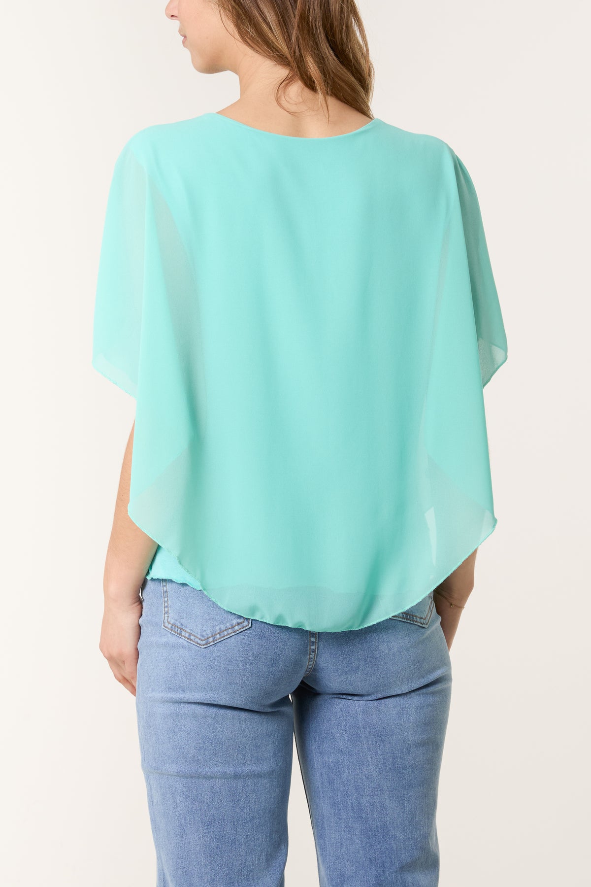 Chiffon Cape Blouse