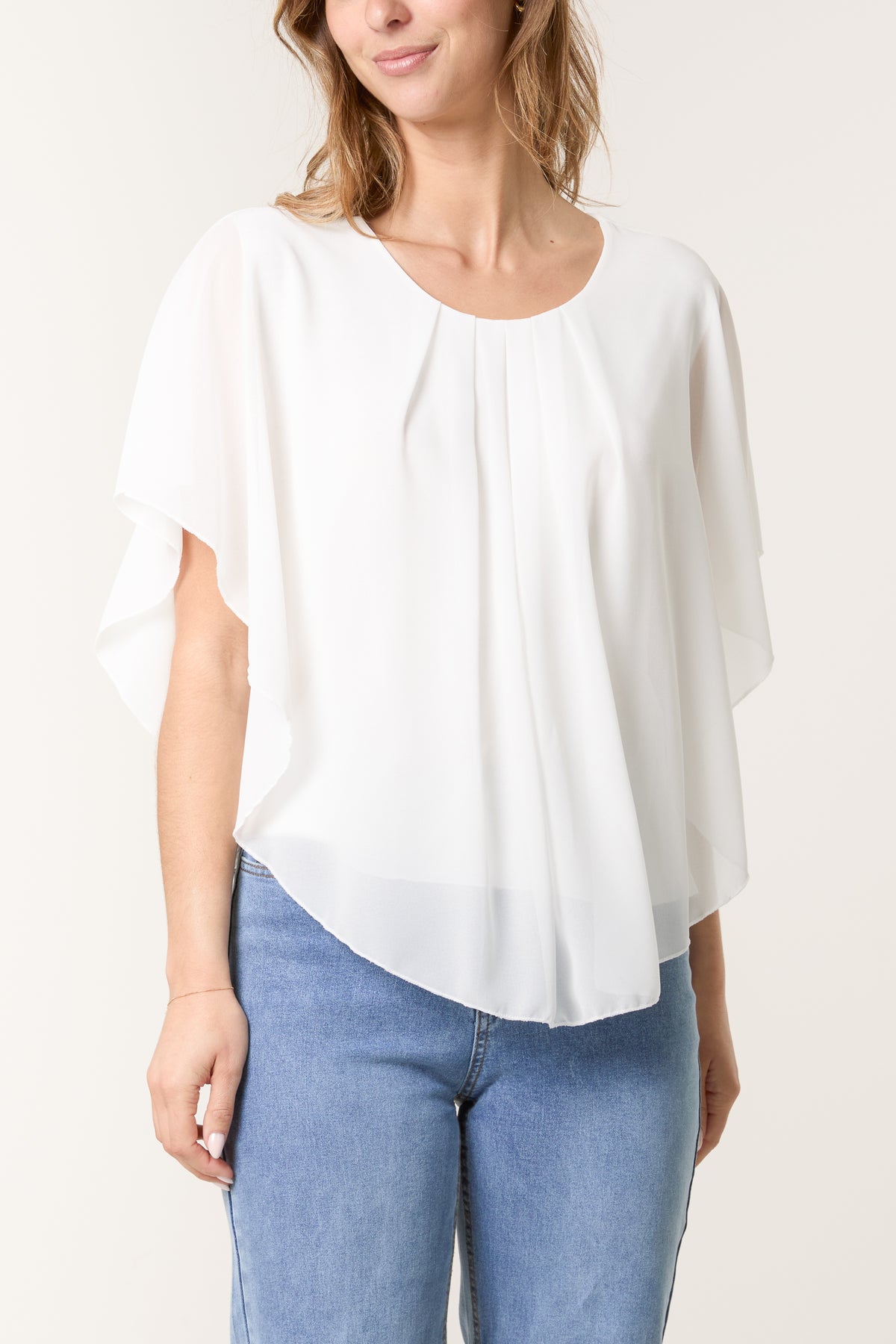 Chiffon Cape Blouse