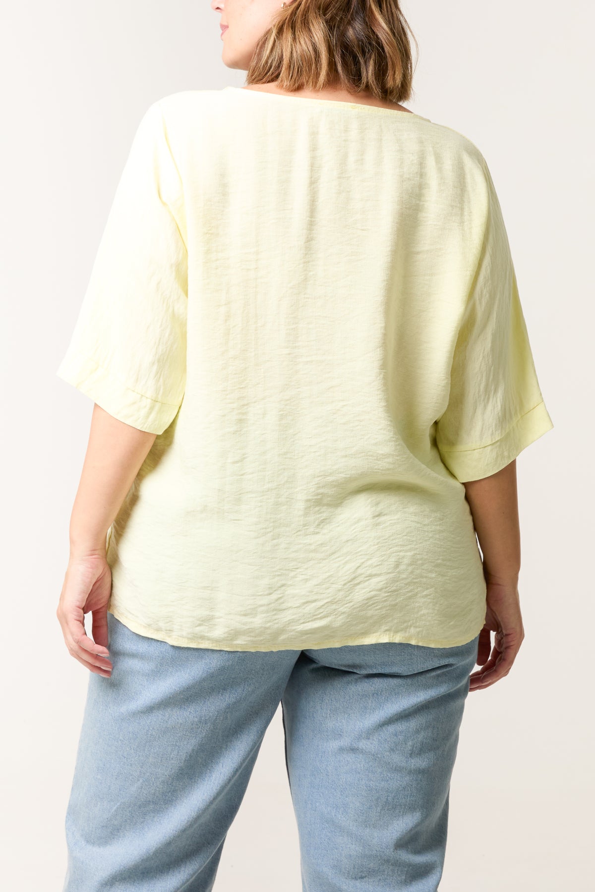 Side Buttons Short Sleeve Top