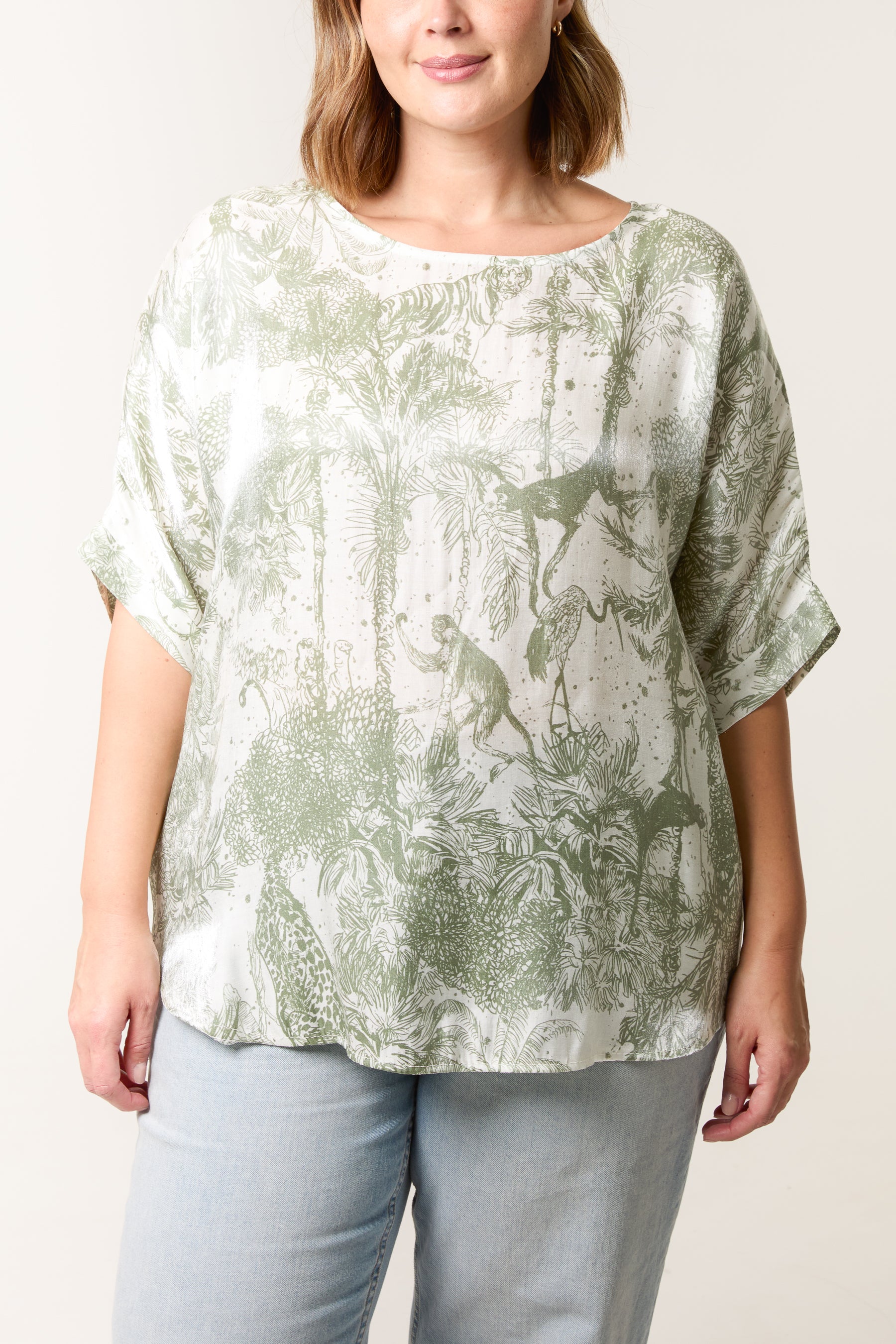 Shimmer Toile De Jouy Top