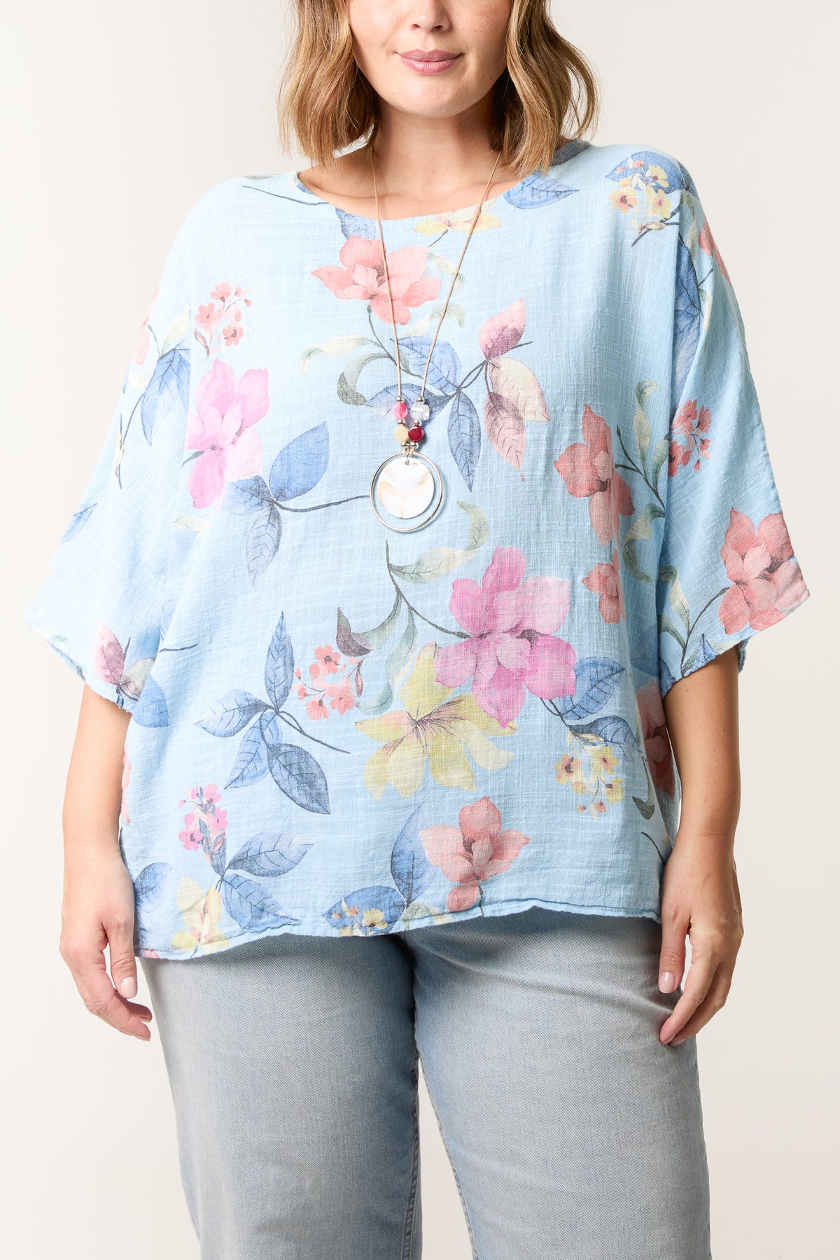 Multicolour Floral Pure Cotton Top