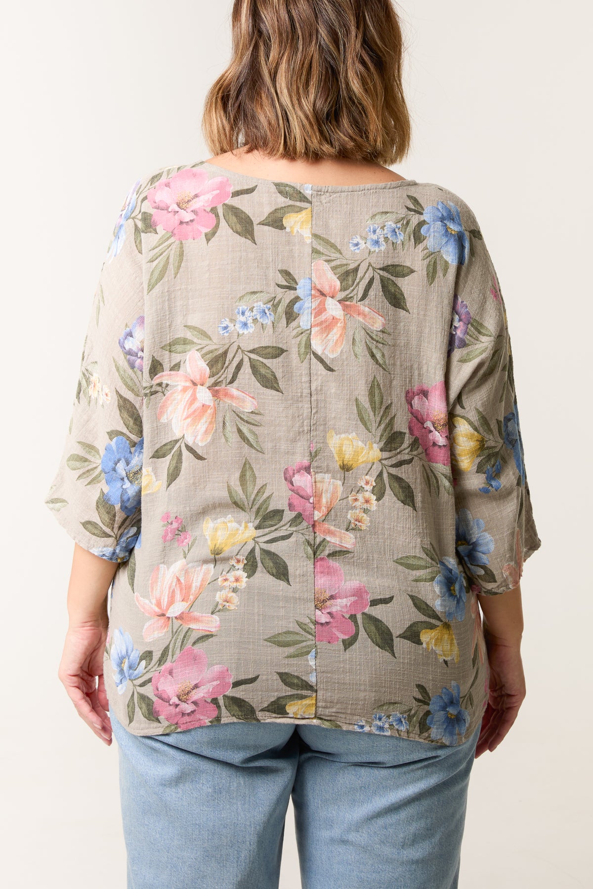 Multicolour Floral Pure Cotton Top