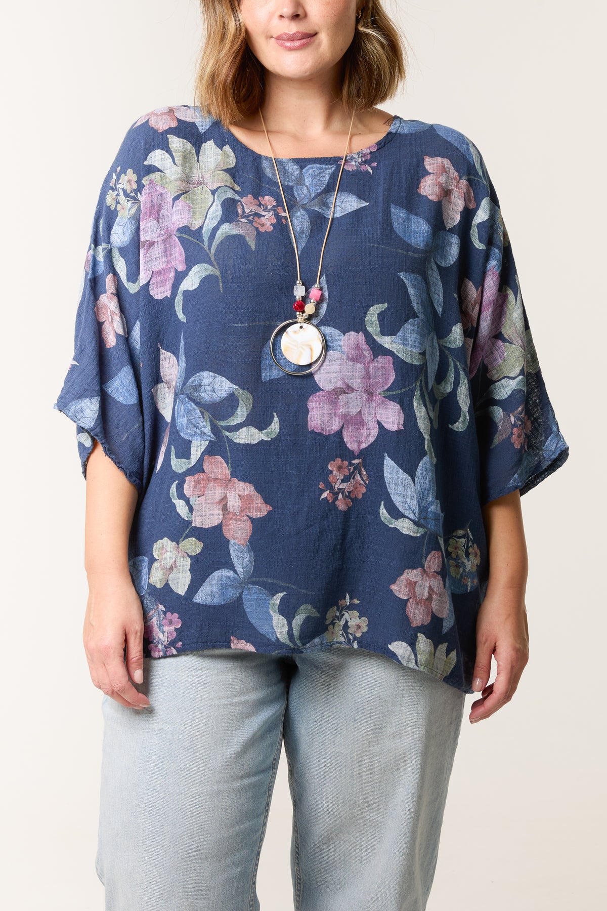 Multicolour Floral Pure Cotton Top