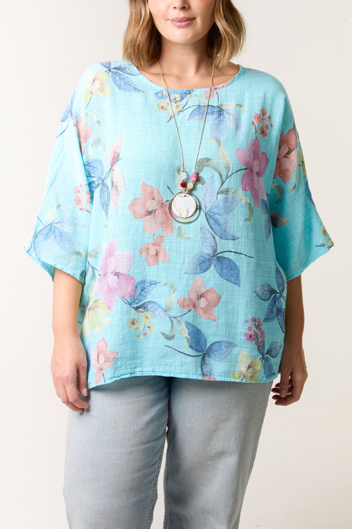 Multicolour Floral Pure Cotton Top