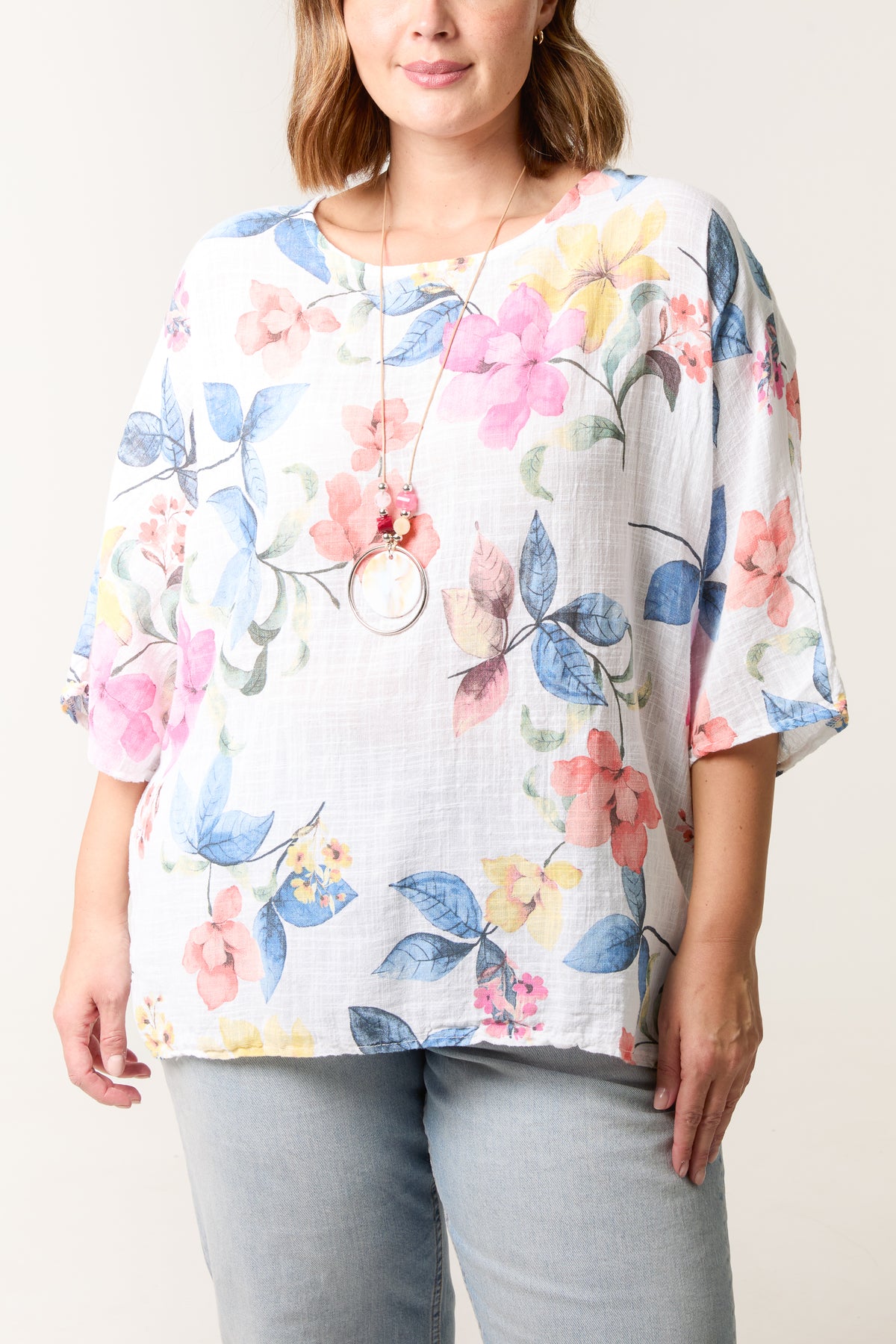 Multicolour Floral Pure Cotton Top