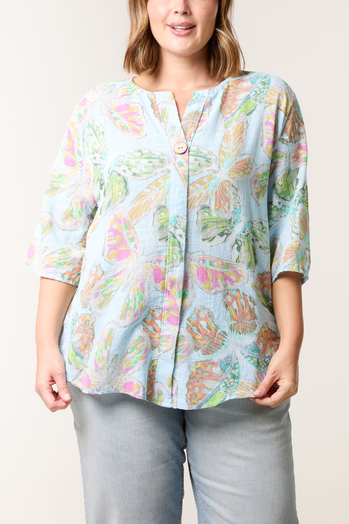 Butterfly Print Pure Cotton Top