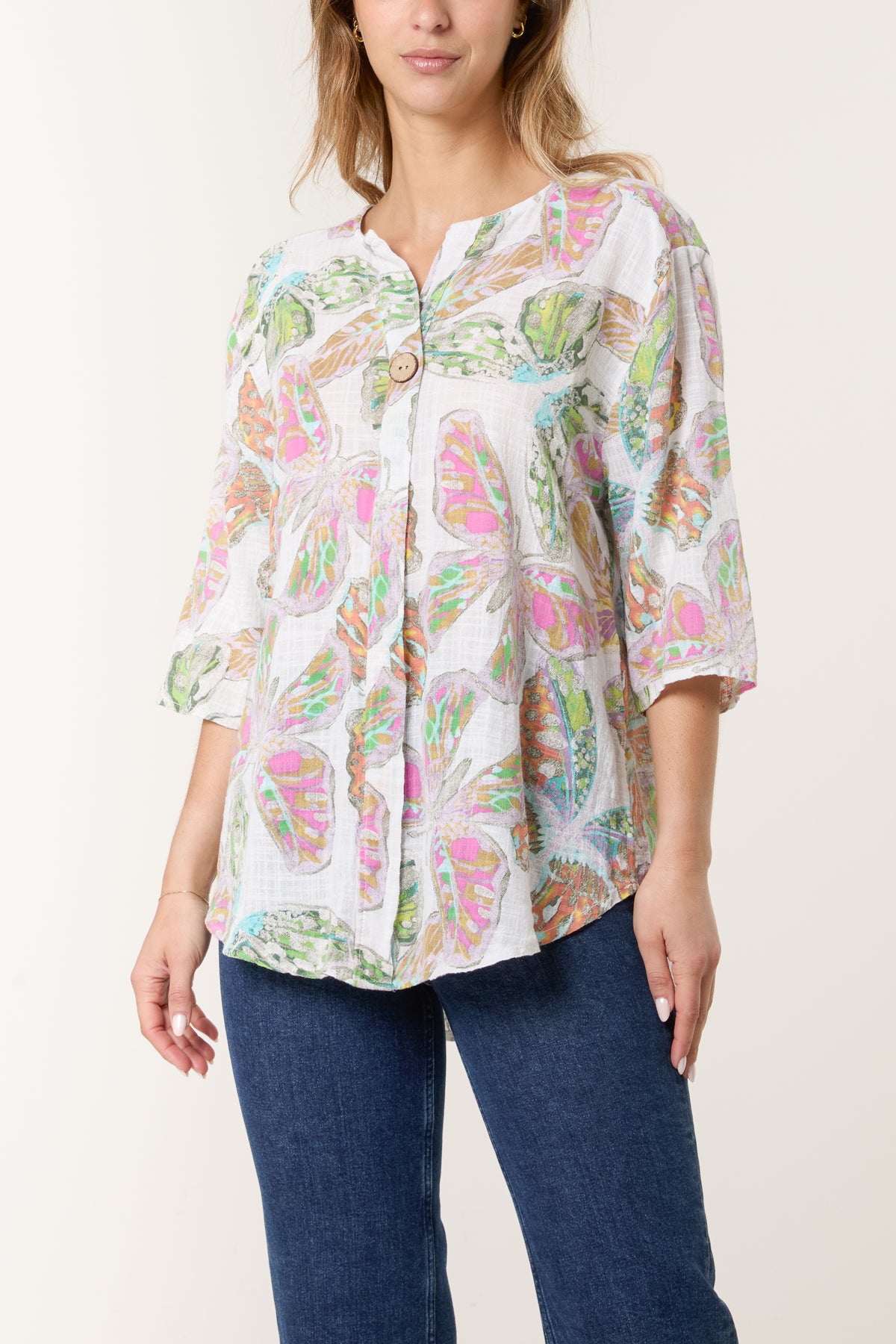 Butterfly Print Pure Cotton Top