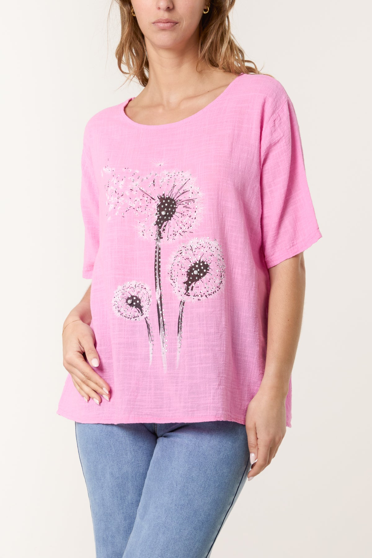 Diamante Dandelion Pure Cotton Top