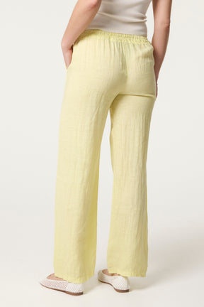 Pure Linen Wide Leg Trousers