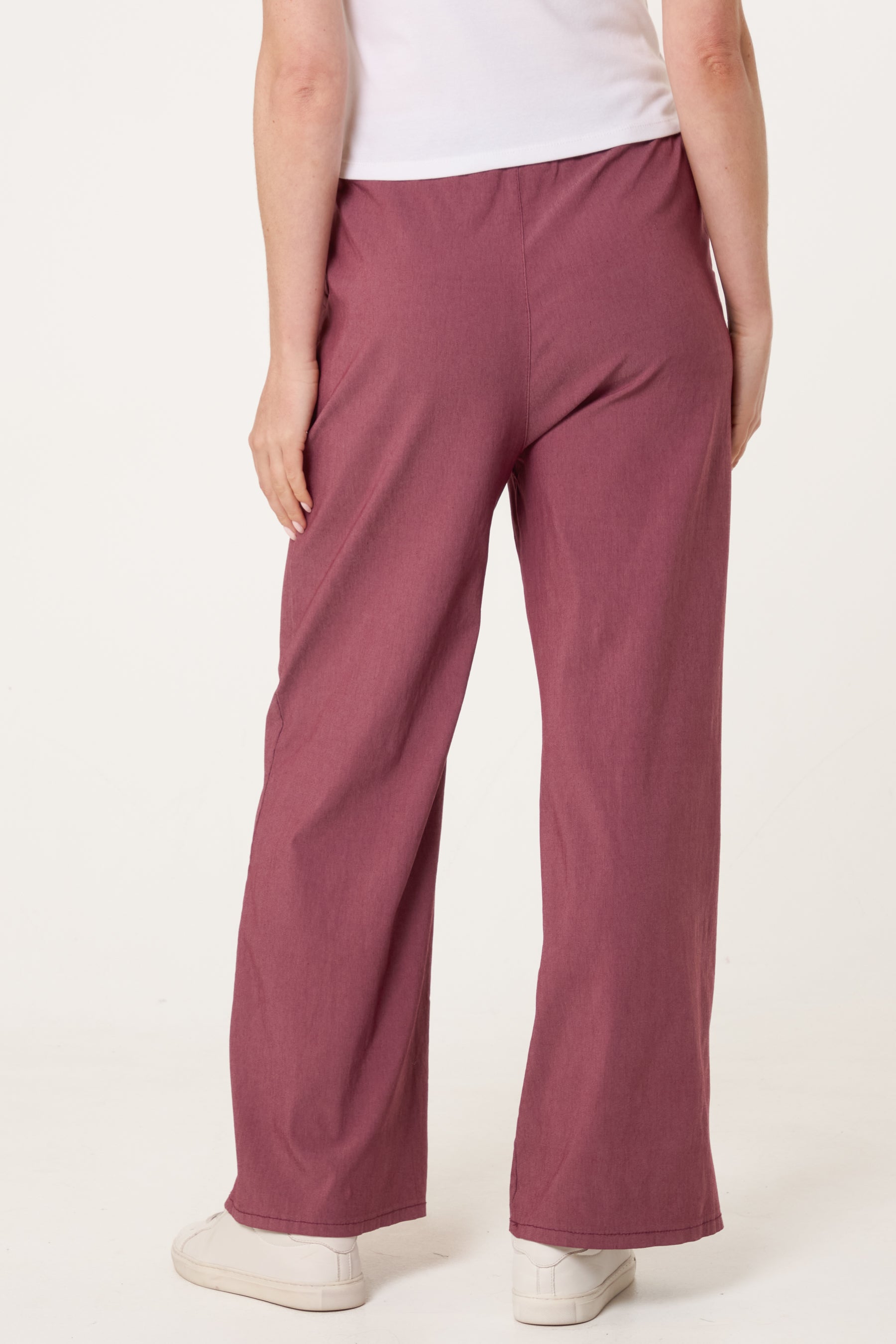 Magic Drawstring Wide Leg Trousers